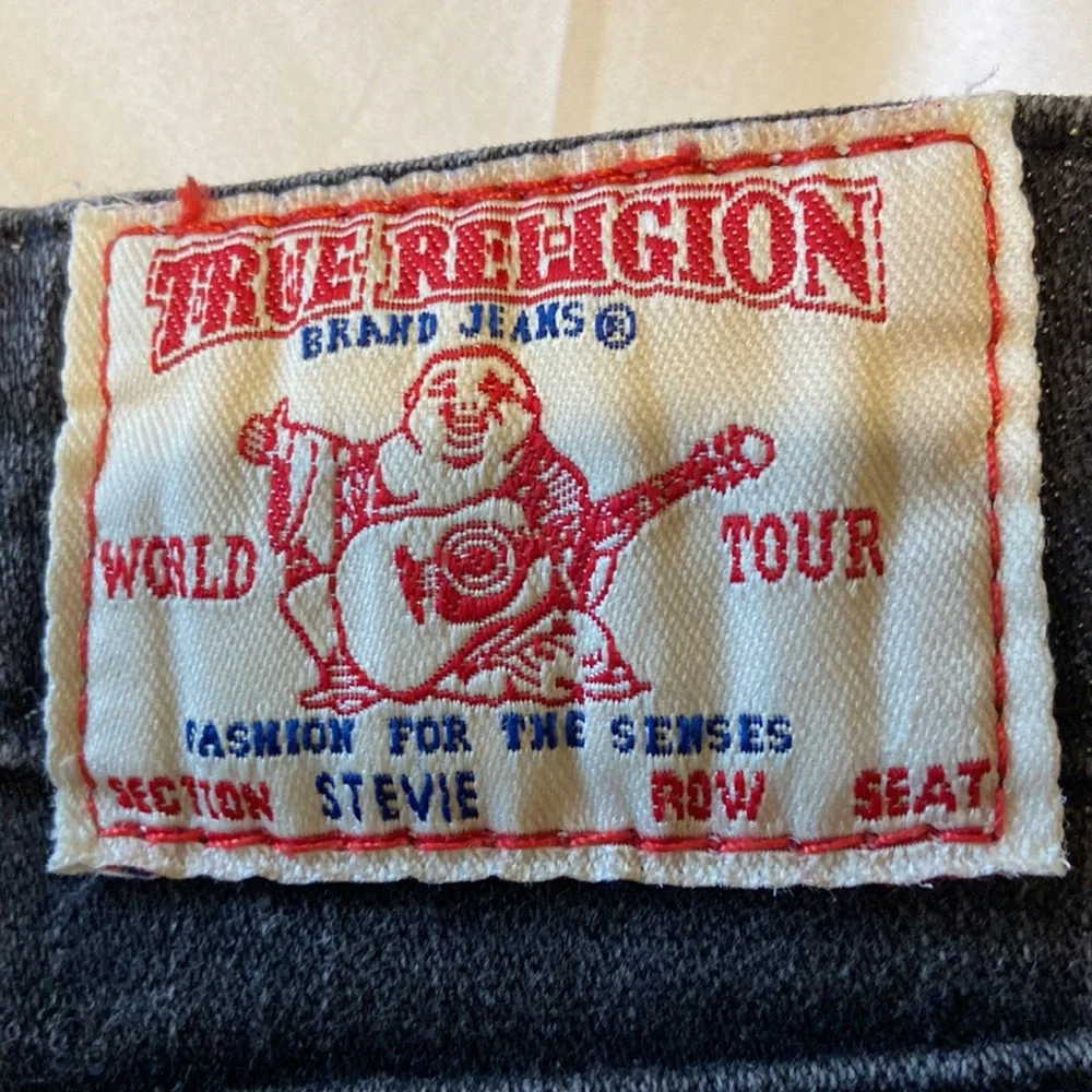 TRUE RELIGION Women’s Low Rise Skinny Black Jeans Size 29/8 Very Nice Condition - Picture 7 of 15